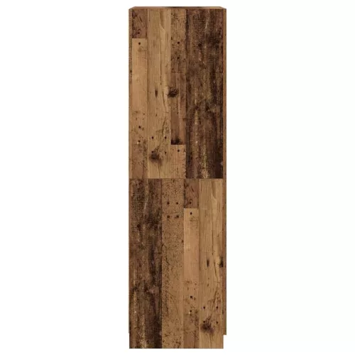 Antik fa színű szerelt fa ruhásszekrény 80x52x180 cm