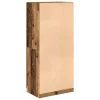 Antik fa színű szerelt fa ruhásszekrény 80x52x180 cm