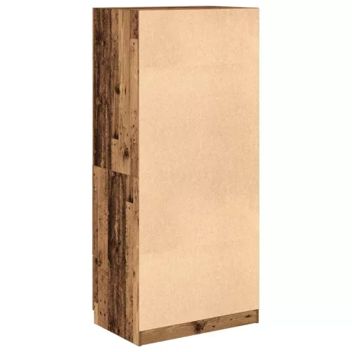 Antik fa színű szerelt fa ruhásszekrény 80x52x180 cm