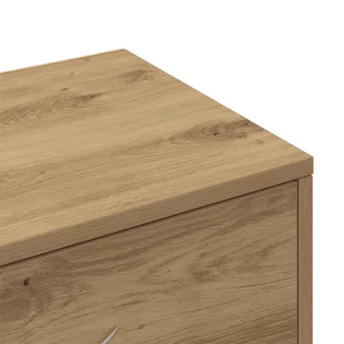 Tálalószekrény 6 fiókkal Kézműves tölgy 50x34x96 cm műszaki fa