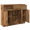 Antik fa színű szerelt fa tálalószekrény 91x28x75 cm