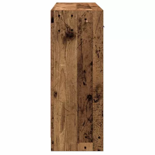Antik fa színű szerelt fa tálalószekrény 91x28x75 cm