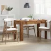 Étkezőasztal régi fa 120x60x76 cm műszaki fa