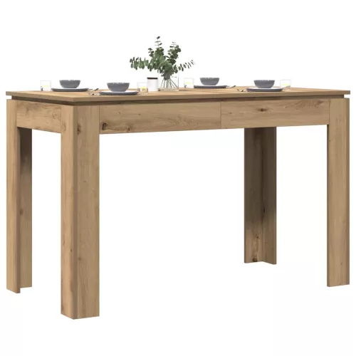 Étkezőasztal kézműves tölgy 120x60x76 cm műszaki fa