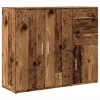 Antik fa színű szerelt fa tálalószekrény 91 x 29,5 x 75 cm