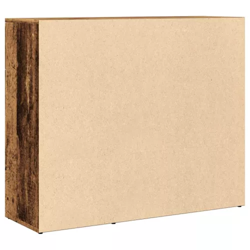 Antik fa színű szerelt fa tálalószekrény 91 x 29,5 x 75 cm