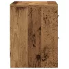2 db antik fa színű szerelt fa éjjeliszekrény 40 x 30 x 40 cm