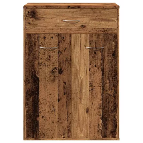 Antik fa színű szerelt fa cipősszekrény 60 x 35 x 84 cm
