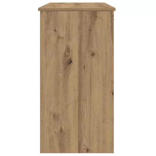 Kézműves tölgy színű szerelt fa íróasztal 80 x 40 x 75 cm