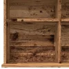 Antik fa színű szerelt fa CD-szekrény 102 x 23 x 89,5 cm