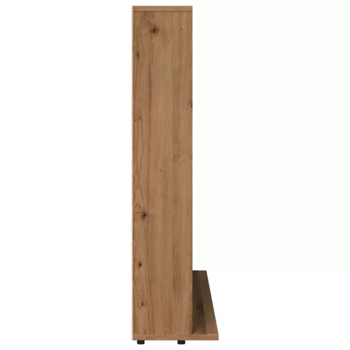 Kézműves tölgy színű szerelt fa CD-szekrény 100 x 23 x 89,5 cm