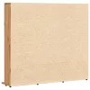 Kézműves tölgy színű szerelt fa CD-szekrény 100 x 23 x 89,5 cm