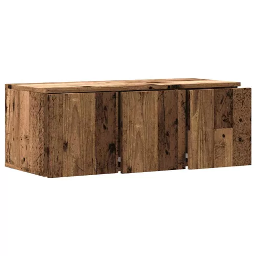 TV szekrény Régi fa 80x34x30 cm Gépelt fa