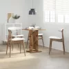 Antik fa szerelt fa bisztróasztal 60 x 60 x 75 cm