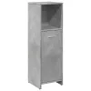 Betonszürke forgácslap fürdőszobaszekrény 30 x 30 x 95 cm