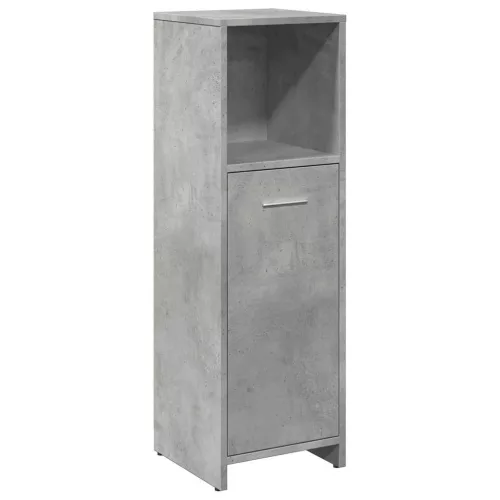 Betonszürke forgácslap fürdőszobaszekrény 30 x 30 x 95 cm