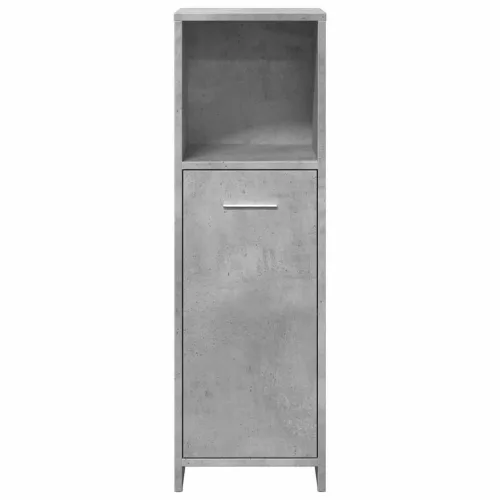 Betonszürke forgácslap fürdőszobaszekrény 30 x 30 x 95 cm