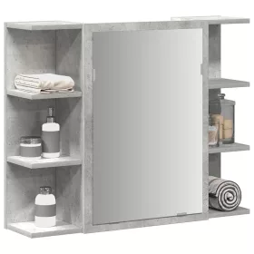   Betonszürke forgácslap fürdőszobai tükör 80 x 20,5 x 64 cm