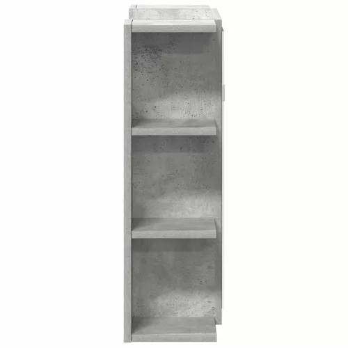 Betonszürke forgácslap fürdőszobai tükör 80 x 20,5 x 64 cm