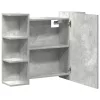 Betonszürke forgácslap fürdőszobai tükör 80 x 20,5 x 64 cm
