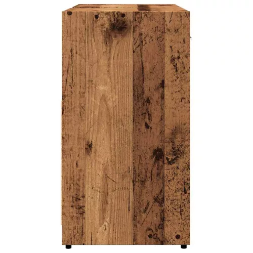Antik fa színű szerelt fa fürdőszobai mosdószekrény 60x33x60 cm