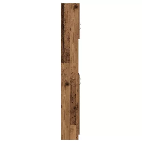 Fürdőszobaszekrény régi fa 32x25,5x190 cm gépelt fa