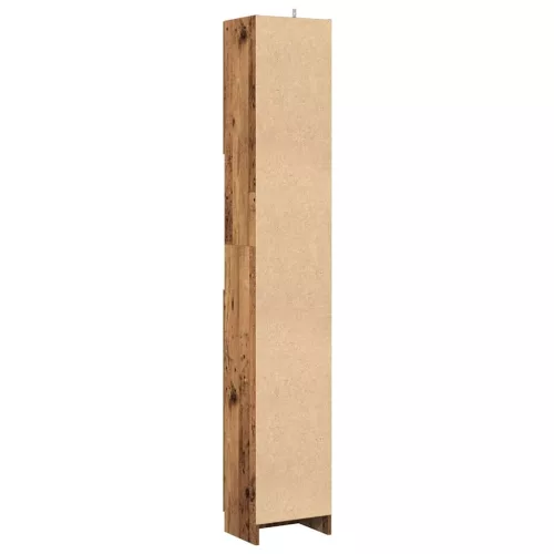 Fürdőszobaszekrény régi fa 32x25,5x190 cm gépelt fa