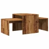Antik fa színű szerelt fa dohányzóasztal 100 x 48 x 40 cm