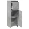 Betonszürke forgácslap fürdőszobaszekrény 30 x 30 x 95 cm