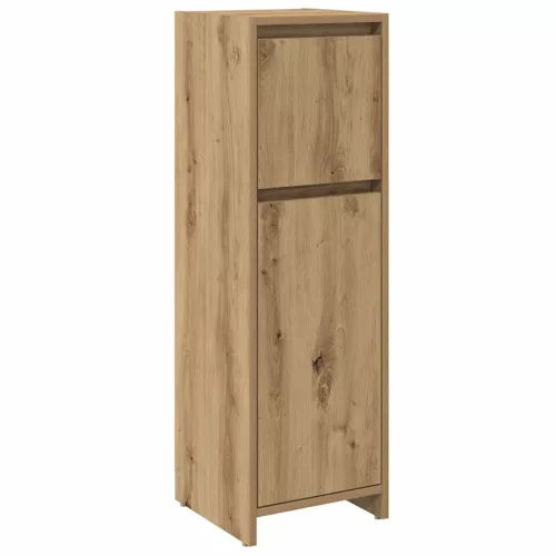Fürdőszobai szekrény kézműves tölgy 30x30x95 cm műszaki fa