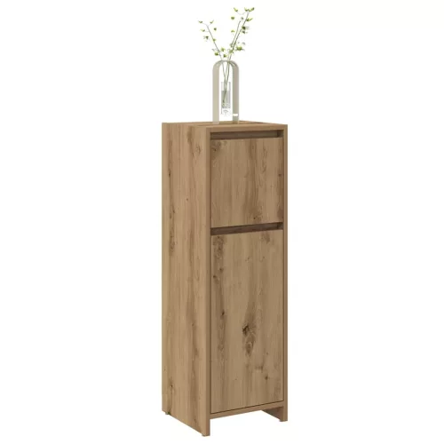 Fürdőszobai szekrény kézműves tölgy 30x30x95 cm műszaki fa