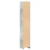 Betonszürke forgácslap fürdőszobaszekrény 30 x 30 x 183,5 cm