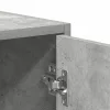 Betonszürke forgácslap fürdőszobaszekrény 30 x 30 x 183,5 cm