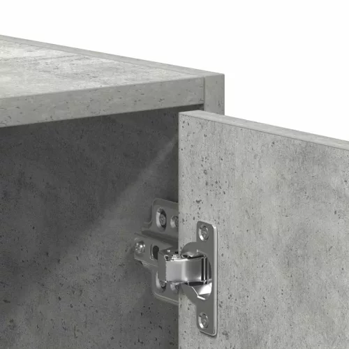 Betonszürke forgácslap fürdőszobaszekrény 30 x 30 x 183,5 cm