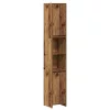 Antik fa színű szerelt fa fürdőszobaszekrény 30 x 30 x 183,5 cm
