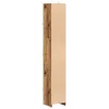 Antik fa színű szerelt fa fürdőszobaszekrény 30 x 30 x 183,5 cm