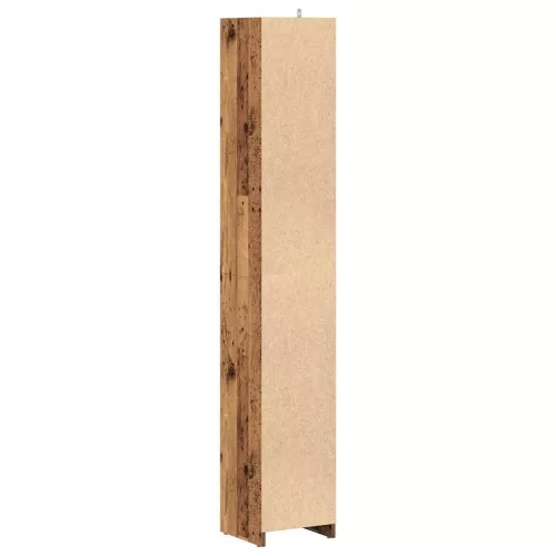 Antik fa színű szerelt fa fürdőszobaszekrény 30 x 30 x 183,5 cm