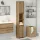 Kézműves tölgy színű szerelt fa fürdőszobaszekrény