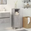 Betonszürke forgácslap fürdőszobaszekrény 30 x 30 x 95 cm