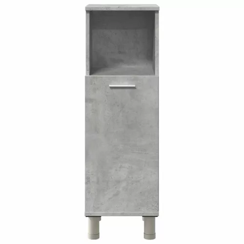Betonszürke forgácslap fürdőszobaszekrény 30 x 30 x 95 cm