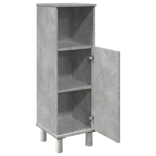 Betonszürke forgácslap fürdőszobaszekrény 30 x 30 x 95 cm