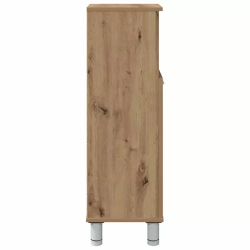 Fürdőszobai szekrény kézműves tölgy 30x30x95 cm műszaki fa