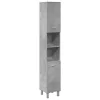 Betonszürke forgácslap fürdőszobaszekrény 30 x 30 x 179 cm