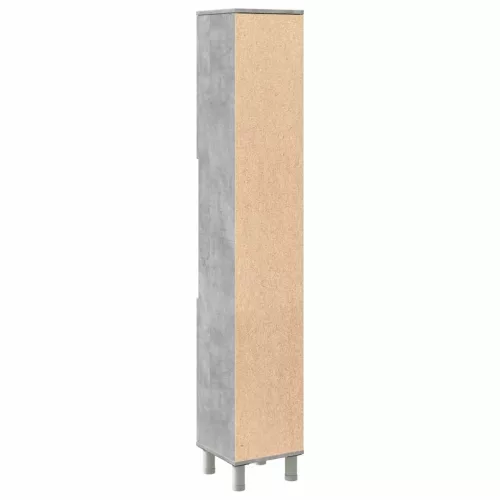 Betonszürke forgácslap fürdőszobaszekrény 30 x 30 x 179 cm