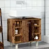 Fürdőszoba szekrény régi fa 60x32x53,5 cm műszaki fa