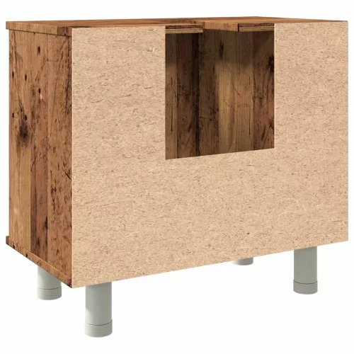 Fürdőszoba szekrény régi fa 60x32x53,5 cm műszaki fa