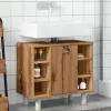 Fürdőszobai szekrény kézműves tölgy 60x32x53,5 cm műszaki fa