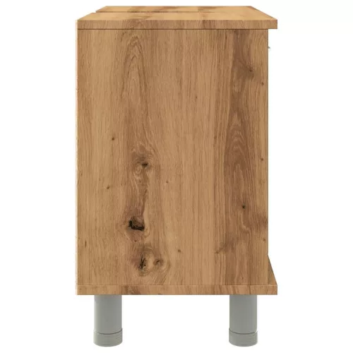 Fürdőszobai szekrény kézműves tölgy 60x32x53,5 cm műszaki fa