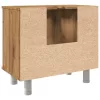 Fürdőszobai szekrény kézműves tölgy 60x32x53,5 cm műszaki fa