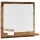 Antik fa színű szerelt fa tükrös fürdőszobaszekrény 40x11x37 cm